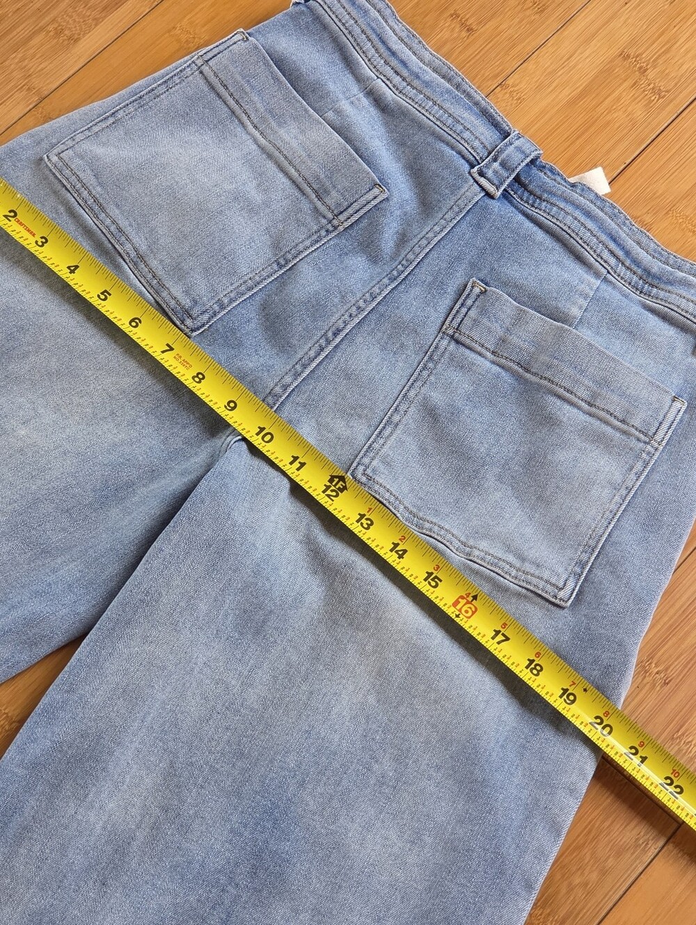 Miou Muse wide leg jeans tie waist sz medium P4880 - Picture 12 of 12